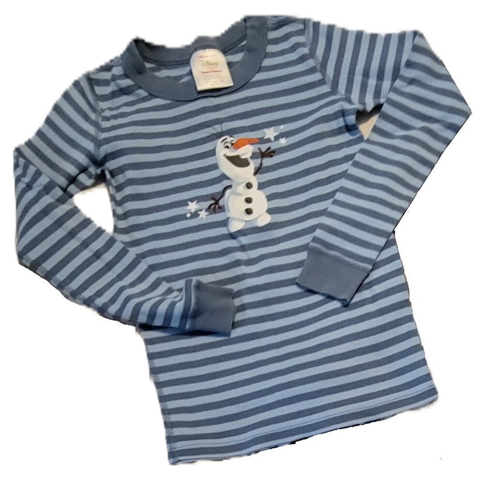 HANNA ANDERSSON Frozen Olaf Long John Pajama Top - 120 (6/7) (PRE-OWNED)